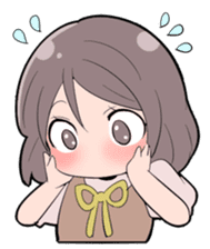 little cute girl Momo sticker #1465907