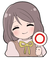 little cute girl Momo sticker #1465924