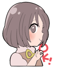 little cute girl Momo sticker #1465927