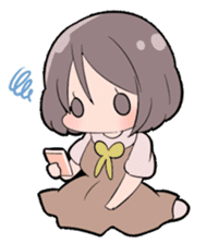little cute girl Momo sticker #1465944