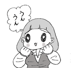 emotions of the girl sticker #1468408