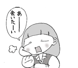 emotions of the girl sticker #1468409