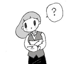 emotions of the girl sticker #1468410