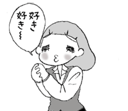 emotions of the girl sticker #1468412