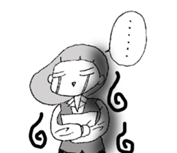 emotions of the girl sticker #1468414