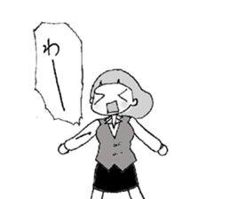 emotions of the girl sticker #1468417