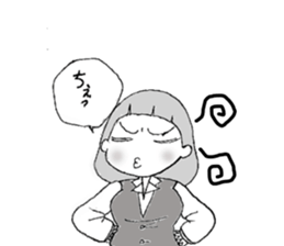 emotions of the girl sticker #1468419