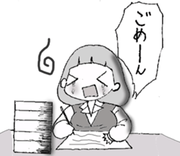 emotions of the girl sticker #1468424