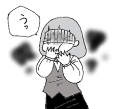 emotions of the girl sticker #1468431