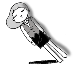 emotions of the girl sticker #1468439