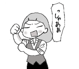 emotions of the girl sticker #1468440