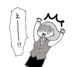 emotions of the girl sticker #1468442