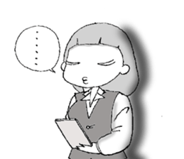 emotions of the girl sticker #1468444