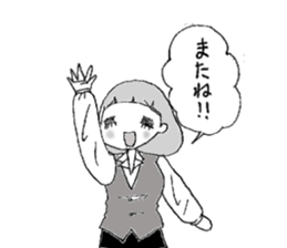 emotions of the girl sticker #1468447