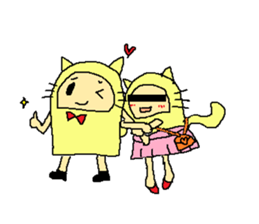 cat costume/NEKOTASAN sticker #1468587