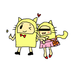 cat costume/NEKOTASAN sticker #1468587