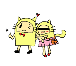 cat costume/NEKOTASAN sticker #1468587