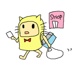 cat costume/NEKOTASAN sticker #1468600
