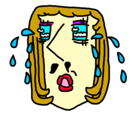 Girls with mustaches sticker #1469092