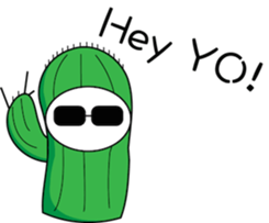 oh cool Cactus sticker #1469285