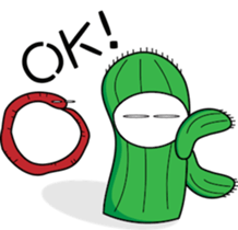 oh cool Cactus sticker #1469287
