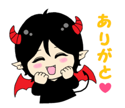 An angel and a devilkin sticker #1469570