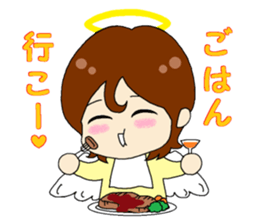 An angel and a devilkin sticker #1469577