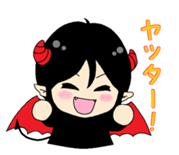 An angel and a devilkin sticker #1469579