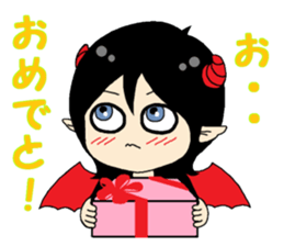 An angel and a devilkin sticker #1469581