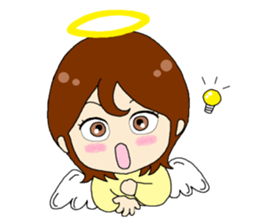 An angel and a devilkin sticker #1469585