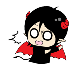 An angel and a devilkin sticker #1469588