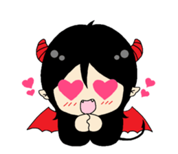 An angel and a devilkin sticker #1469589