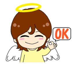 An angel and a devilkin sticker #1469593