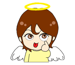 An angel and a devilkin sticker #1469598