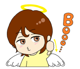 An angel and a devilkin sticker #1469599