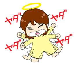 An angel and a devilkin sticker #1469601