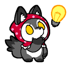 LITTLE RED HOOD WOLF-CHAN sticker #1470015