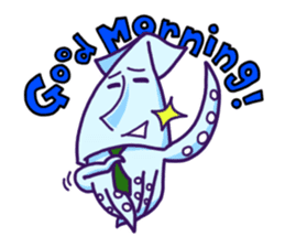 "IKAO & TAKOMI"Kawaii! Squid and Octopus sticker #1471929