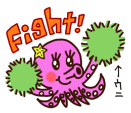 "IKAO & TAKOMI"Kawaii! Squid and Octopus sticker #1471930