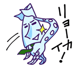 "IKAO & TAKOMI"Kawaii! Squid and Octopus sticker #1471933