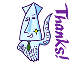 "IKAO & TAKOMI"Kawaii! Squid and Octopus sticker #1471939