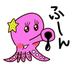 "IKAO & TAKOMI"Kawaii! Squid and Octopus sticker #1471948