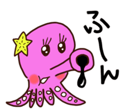 "IKAO & TAKOMI"Kawaii! Squid and Octopus sticker #1471948