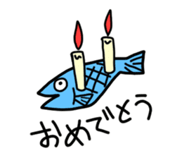 "IKAO & TAKOMI"Kawaii! Squid and Octopus sticker #1471952