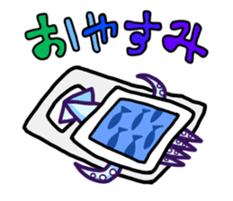 "IKAO & TAKOMI"Kawaii! Squid and Octopus sticker #1471957