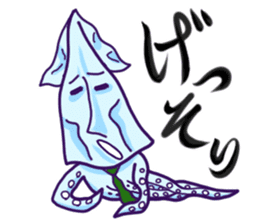 "IKAO & TAKOMI"Kawaii! Squid and Octopus sticker #1471959