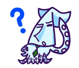 "IKAO & TAKOMI"Kawaii! Squid and Octopus sticker #1471963