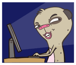 0.5mm Meerkat sticker #1472810