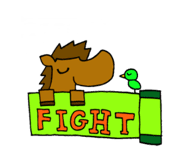 Stamp of feeling good animals sticker #1473322