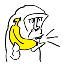 Monkey Hihi-chan sticker #1473456